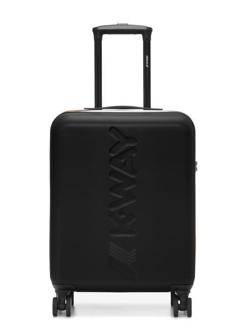 KWAY MAXILOGO Wózek na bagaż podręczny czarny czysty/niebieski MD kobalt - Bagaż podręczny