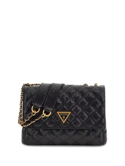GUESS GIULLY 2 Torba Lizard St Convertible CZARNY - Torby damskie