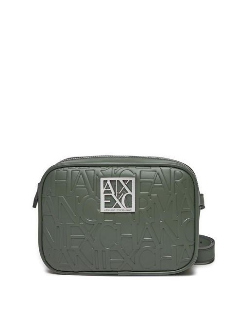 ARMANI EXCHANGE LOGO EMBOSSED Mała torba na ramię absynt - Torby damskie