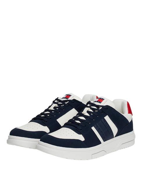 TOMMY HILFIGER TOMMY JEANS THE BROOKLYN MIX Skórzane trampki ciemna noc granatowa - Buty męskie