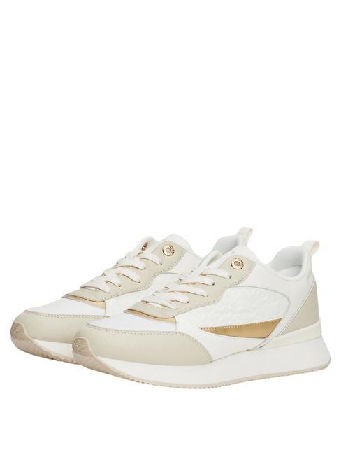 TOMMY HILFIGER MONOGRAM RUNNER Adidasy kość słoniowa/szary duch/czarny - Buty damskie