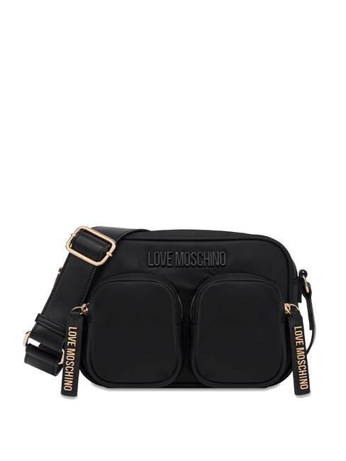 LOVE MOSCHINO EASY GO Nylonowa torba na ramię Czarny - Torby damskie