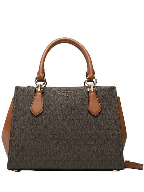 MICHAEL KORS MARILYN Torebka z odpinanym paskiem na ramię brązowy/żołędziowy - Torby damskie