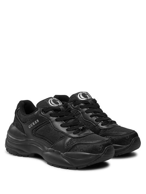 GUESS SAMNIE  Wysokie trampki CZARNY - Buty damskie