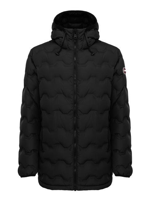 COLMAR UNCOMMON Kurtka puchowa maxi z kapturem czarny - Kurtki puchowe męskie