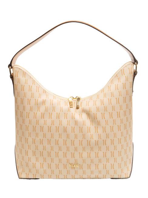 ALVIERO MARTINI PRIMA CLASSE MONOGRAM Hobo Torba na ramię krem - Torby damskie