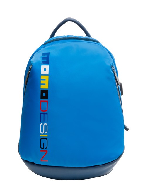MOMO DESIGN OVO Plecak na laptopa 15" niebieski królewski/wielokolorowy - Plecaki szkolne i rekreacyjne