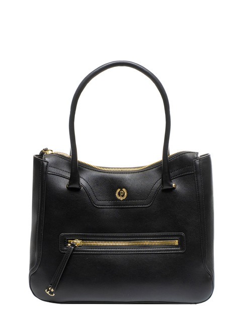 POLLINI ZIPPER Torebka z paskiem na ramię Czarny - Torby damskie