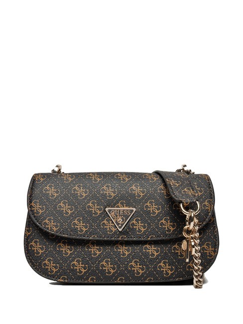 GUESS ECO ERICA Torba na ramię / torba crossbody brązowy - Torby damskie