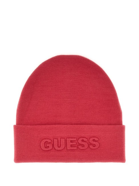 GUESS WINTER Czapka fuksja - Włosy