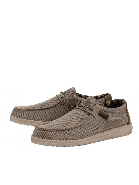 HEY DUDE WALLY SOX Łatwe do zakładania mokasyny beżowy - Buty męskie