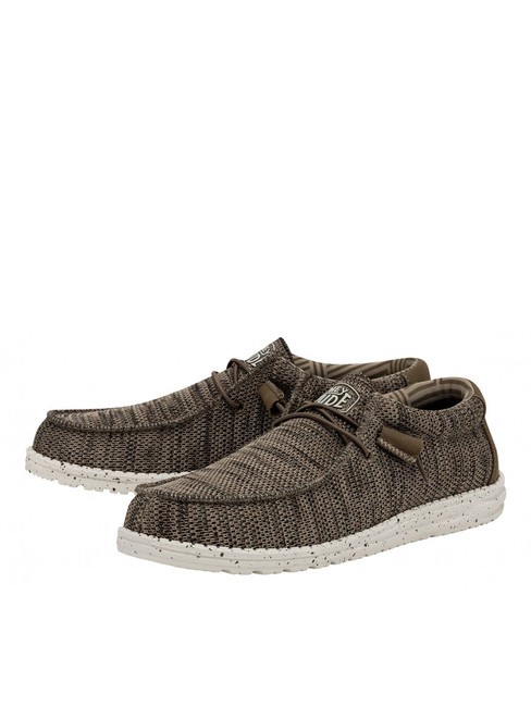 HEY DUDE WALLY SOX Łatwe do zakładania mokasyny brązowy - Buty męskie
