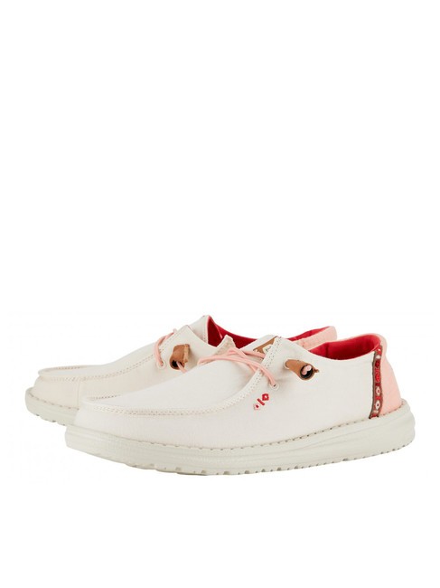 HEY DUDE WENDY CHAMBRAY BOHO Łatwe do zakładania mokasyny z płótna naturalny - Buty damskie