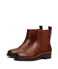 TOMMY HILFIGER STUD LOW CHELSEA Sk&oacute;rzane botki za kostkę koniakowy brąz - Buty damskie - 1