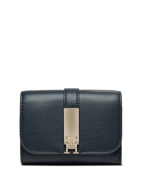 TOMMY HILFIGER HERITAGE Portfel damski kosmiczny niebieski - Portfele damskie