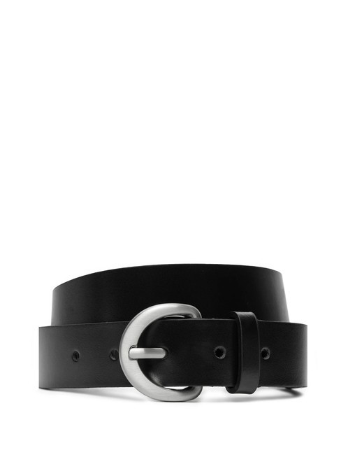 CALVIN KLEIN CK JEANS CLASSIC Pasek skórzany Czarny PVH - Paski