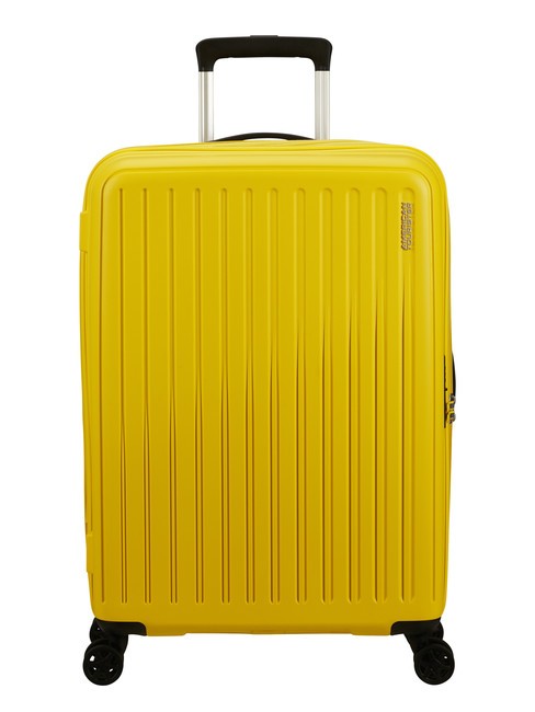 AMERICAN TOURISTER REJOY Wózek średniej wielkości elektryczny żółty - Wózki twarde