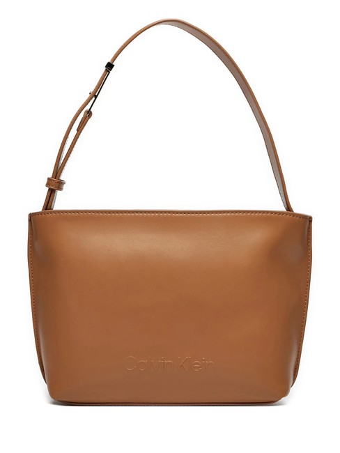 CALVIN KLEIN EMBOSSED CALVIN  Torba na ramię lew - Torby damskie