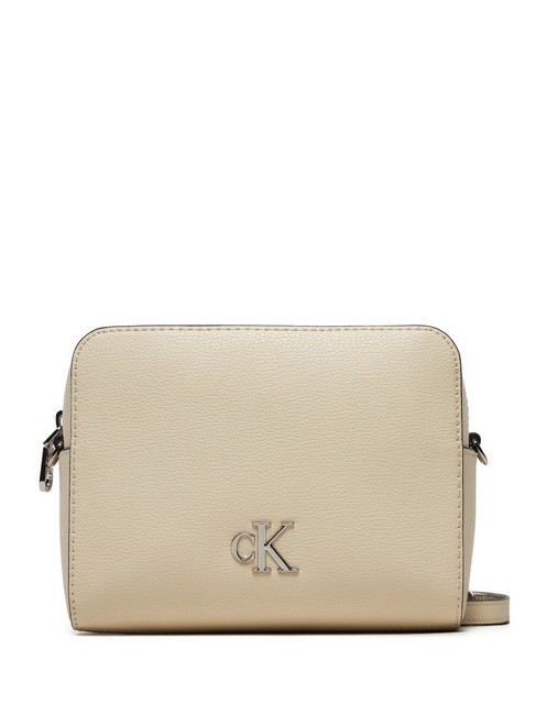 CALVIN KLEIN CK JEANS MINIMAL MONOGRAM  Miniaturowa torba na aparat na ramię brzozowy - Torby damskie