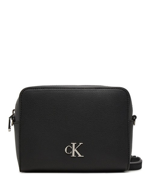 CALVIN KLEIN CK JEANS MINIMAL MONOGRAM  Miniaturowa torba na aparat na ramię Czarny PVH - Torby damskie