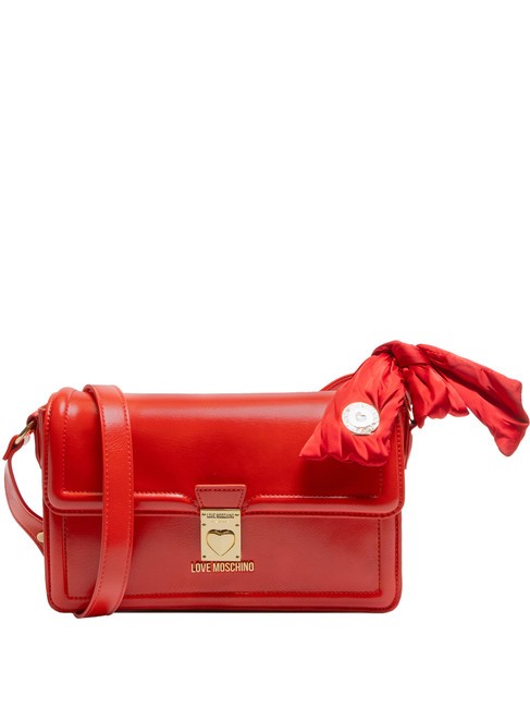 LOVE MOSCHINO FIOCCO Torba na ramię CZERWONY - Torby damskie