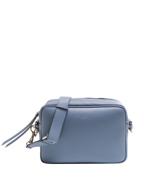 GIANNI CHIARINI LOGO PRINT Torba na aparat ze skóry młotkowanej niebieski - Torby damskie