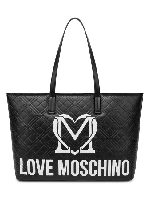LOVE MOSCHINO LOGO QUILT Torba na zakupy na ramię nie/wyłączone - Torby damskie