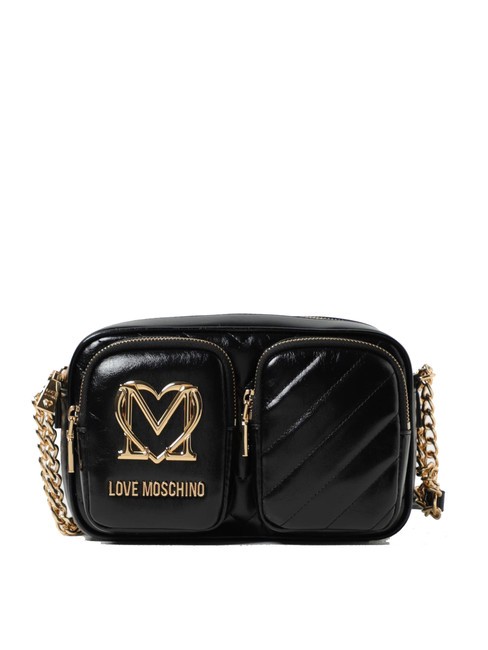 LOVE MOSCHINO CITY POCKETS Pikowana torba na ramię Czarny - Torby damskie
