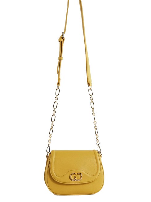 GAUDÌ CLAUDIE Torba na ramię z klapką żółty - Torby damskie