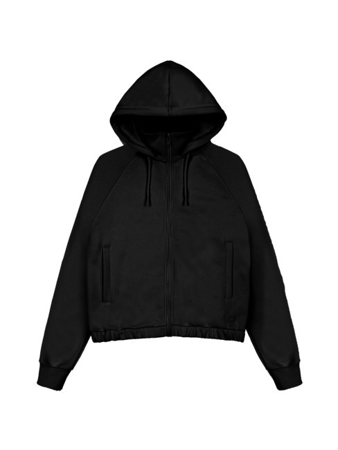 COLMAR SPELL Bluza z kapturem z wysokim kołnierzem czarny - Bluzy damskie