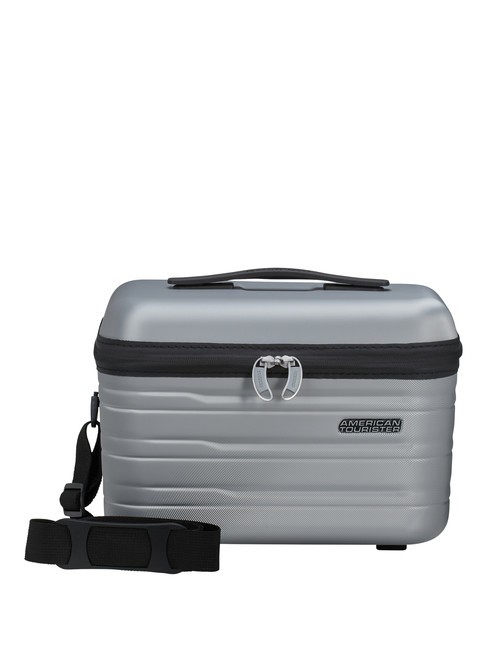AMERICAN TOURISTER FLASHLINE Twarda kosmetyczka z paskiem na ramię niebo srebrne - Kosmetyczka