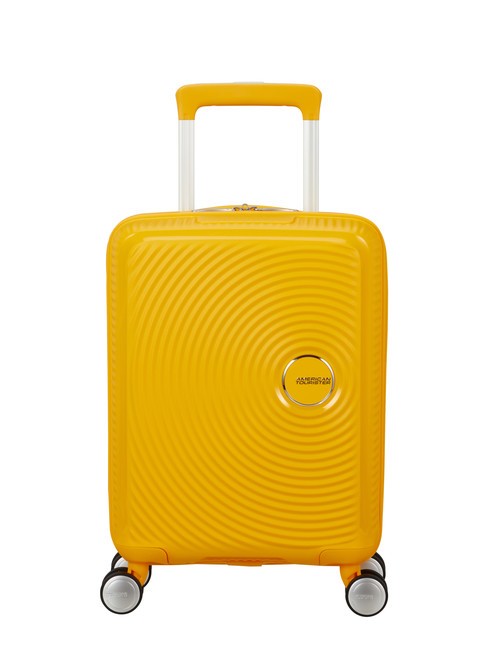 AMERICAN TOURISTER SOUNDBOX MINI Bardzo mały bagaż podręczny złoty żółty - Bagaż podręczny