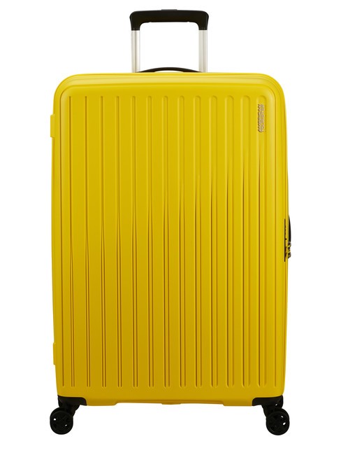 AMERICAN TOURISTER REJOY Duży wózek elektryczny żółty - Wózki twarde