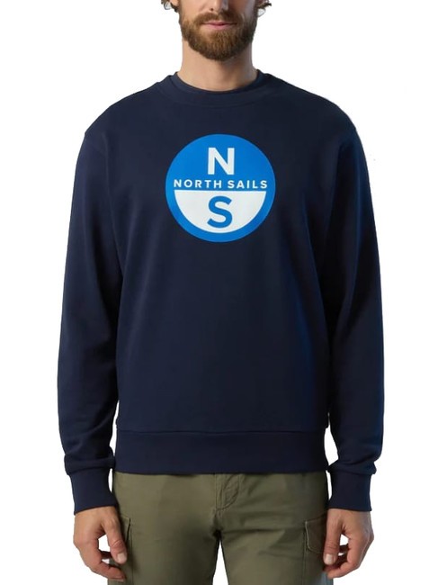 NORTH SAILS BASIC Bluza z okrągłym dekoltem i nadrukowanym logo granatowy - Bluzy męskie