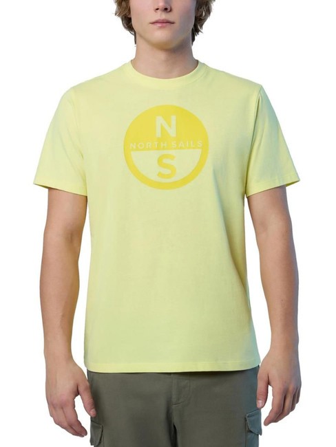 NORTH SAILS BASIC Koszulka bawełniana z nadrukowanym logo światło wapienne - Koszulki męskie