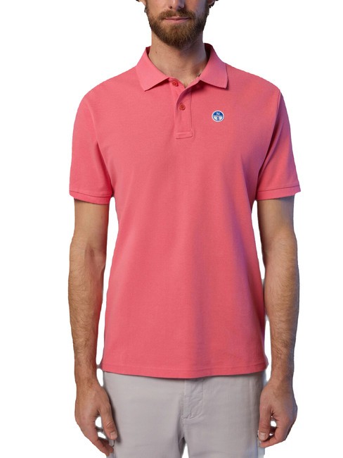 NORTH SAILS BASIC Koszulka polo bawełniana z krótkim rękawem koralowiec kalipso - Polo męskie