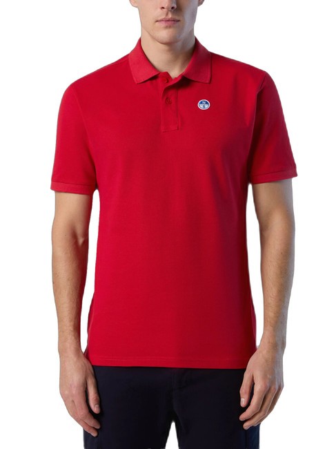 NORTH SAILS BASIC Koszulka polo bawełniana z krótkim rękawem czerwony - Polo męskie