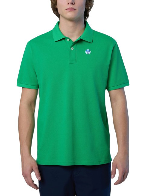 NORTH SAILS BASIC Koszulka polo bawełniana z krótkim rękawem zielona pszczoła - Polo męskie