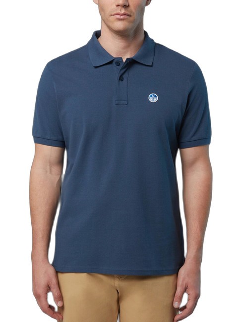 NORTH SAILS BASIC Koszulka polo bawełniana z krótkim rękawem ciemny denim - Polo męskie