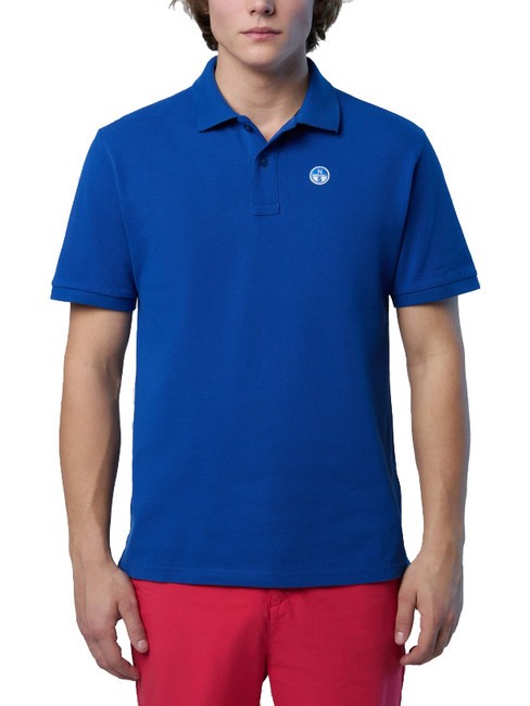 NORTH SAILS BASIC Koszulka polo bawełniana z krótkim rękawem błękit oceanu - Polo męskie