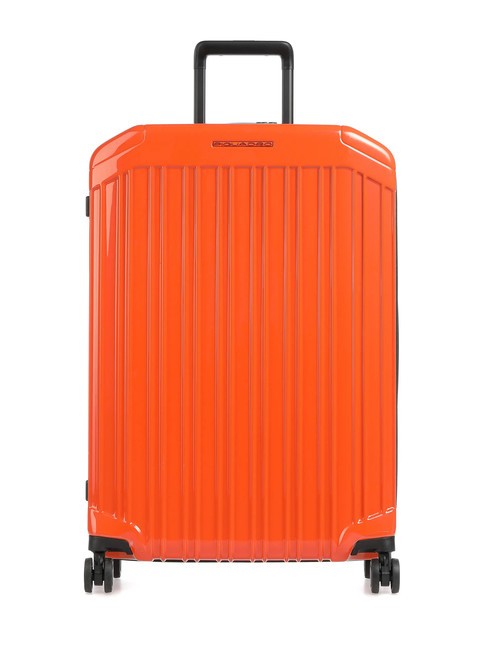 PIQUADRO PQ-LIGHT Wózek średniej wielkości POMARAŃCZOWY - Wózki twarde