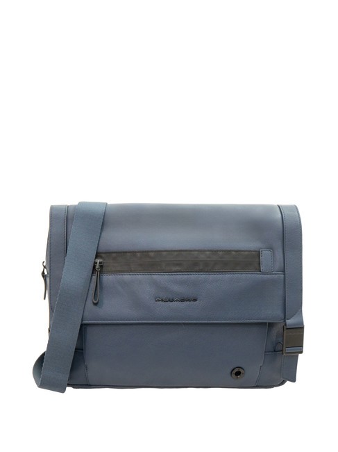 PIQUADRO CHARLIE Messenger z uchwytem na rower niebieski - Teczki robocze