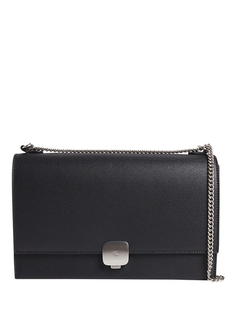 CALVIN KLEIN CK JEANS FORGED LOCK M Torba na ramię Czarny PVH - Torby damskie