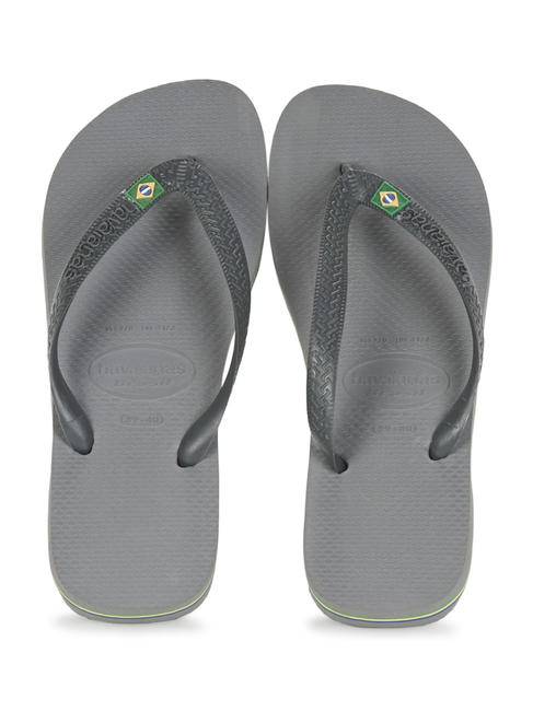 HAVAIANAS  Klapki z logo Brazylii stalowy/szary - Buty uniseks