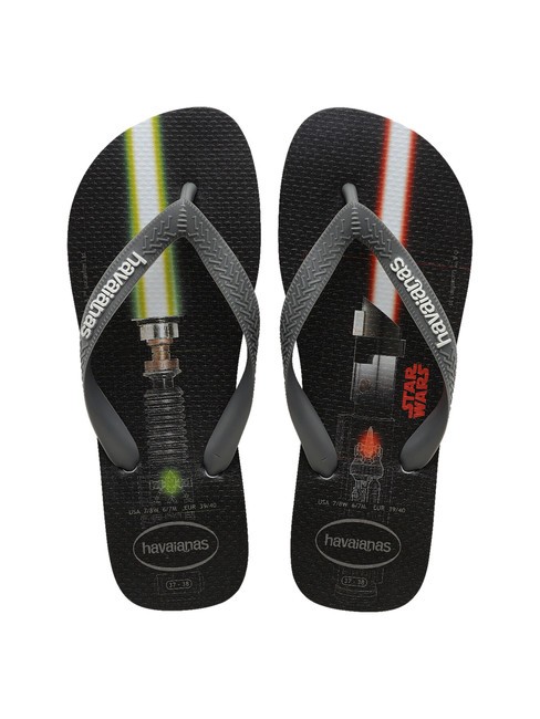 HAVAIANAS STAR WARS Klapki SZARY LODOWY - Buty męskie