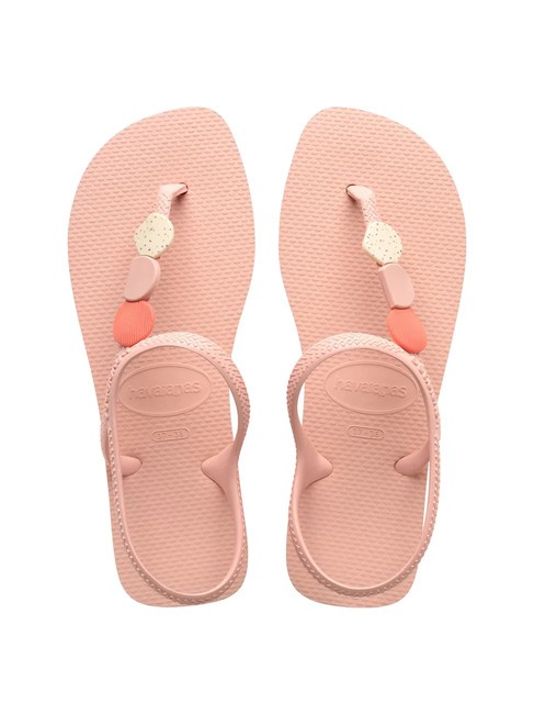 HAVAIANAS FLASH URBAN PLUS Klapki z ozdobami balet różowy - Buty damskie