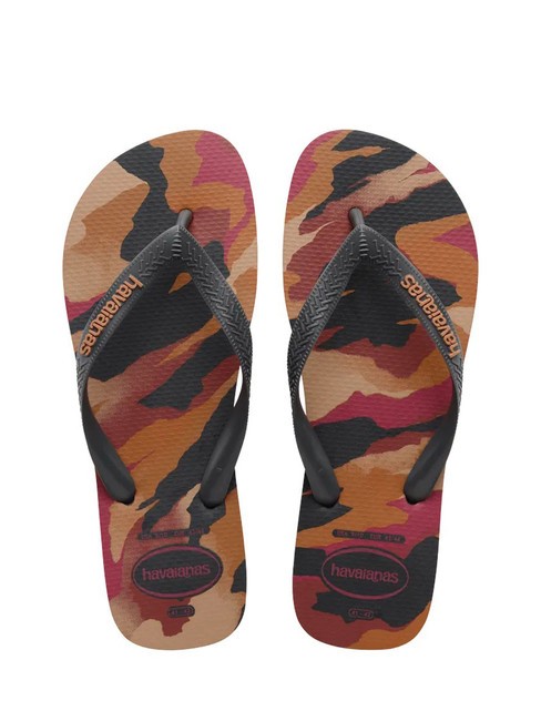 HAVAIANAS TOP CAMU Klapki nowy grafit/nowy grafit - Buty uniseks