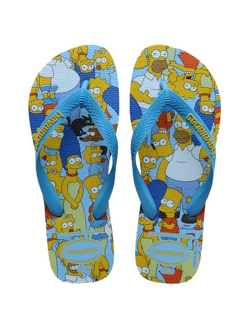 HAVAIANAS SIMPSONS Klapki turkus - Buty uniseks