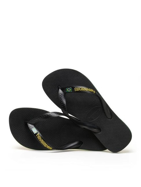 HAVAIANAS BRASIL LAYERS Klapki CZARNY - Buty uniseks