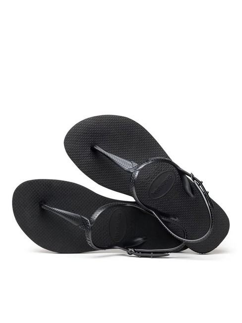 HAVAIANAS TWIST Klapki CZARNY - Buty damskie